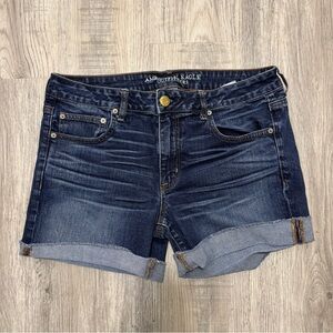 American Eagle Boy Midi Stretch Jean Shorts. Women’s Size 10